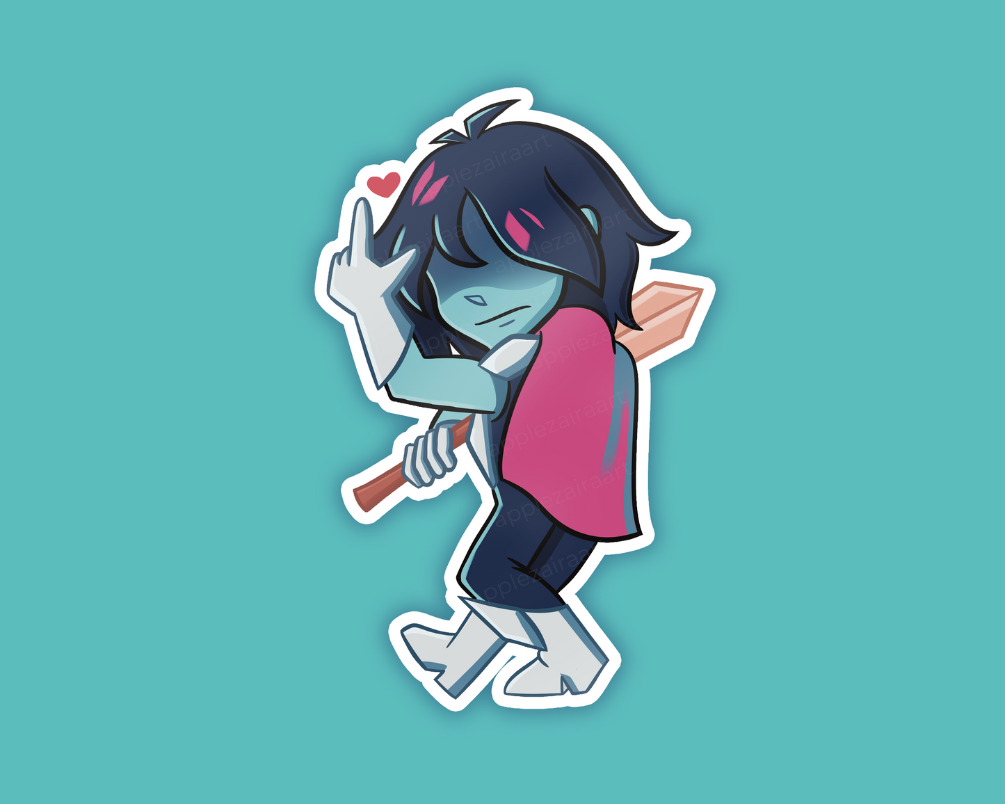 Deltarune Kris Dreemurr Sticker