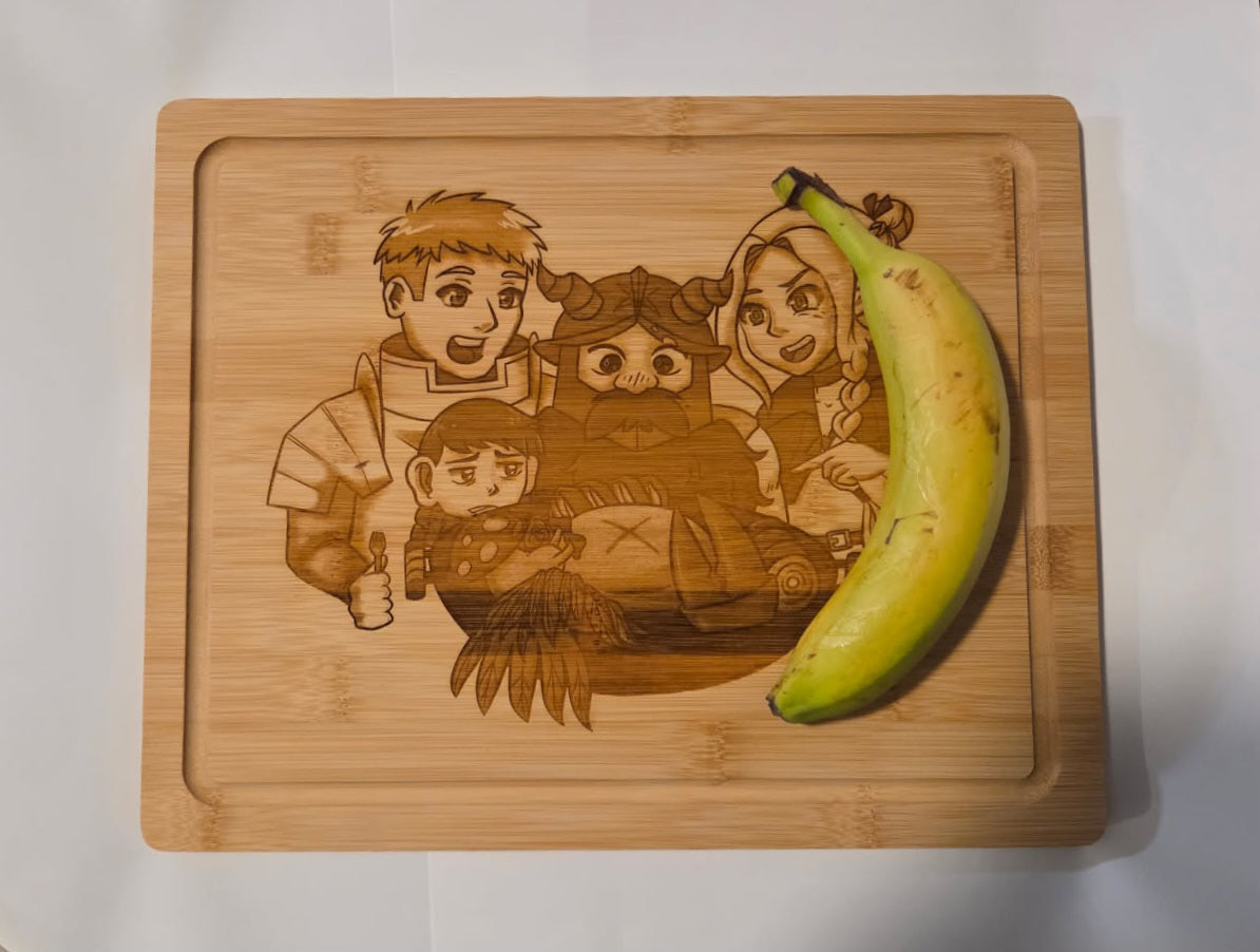 Dungeon Crawling Cooks Cutting Board