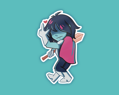 Deltarune Kris Dreemurr Sticker
