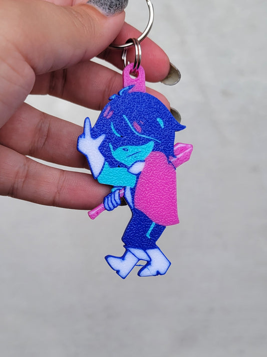 Deltarune Kris Keychain