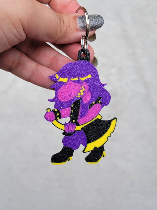 Deltarune Susie Keychain