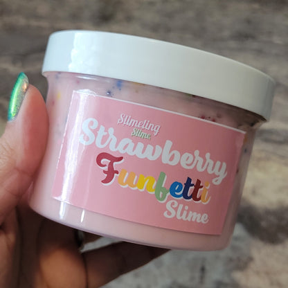 Strawberry Funfetti - Floam Slime