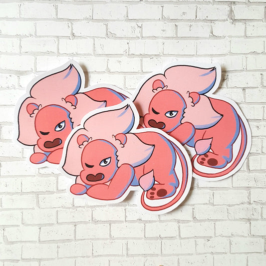 Pink Lion Sticker