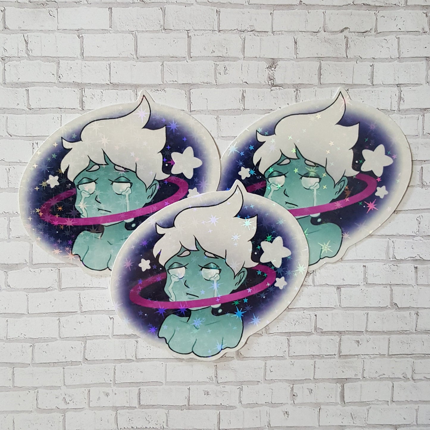 Star Kid Original Design Holographic Sticker