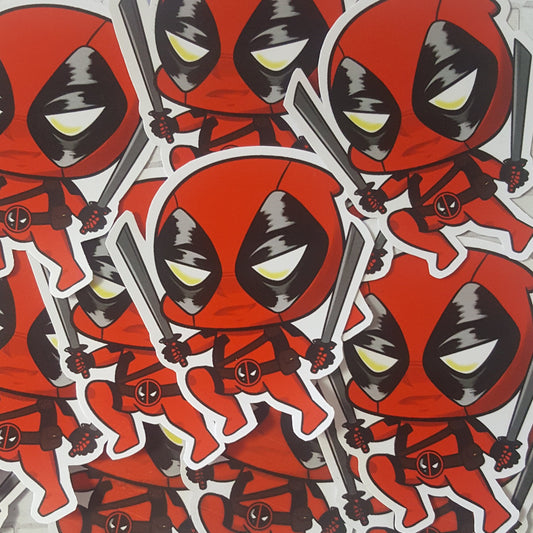 Deadpool Cute Chibi Sticker