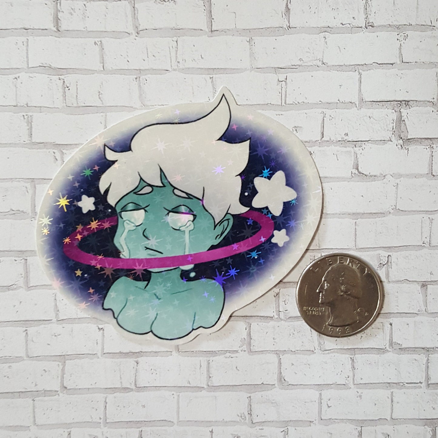 Star Kid Original Design Holographic Sticker