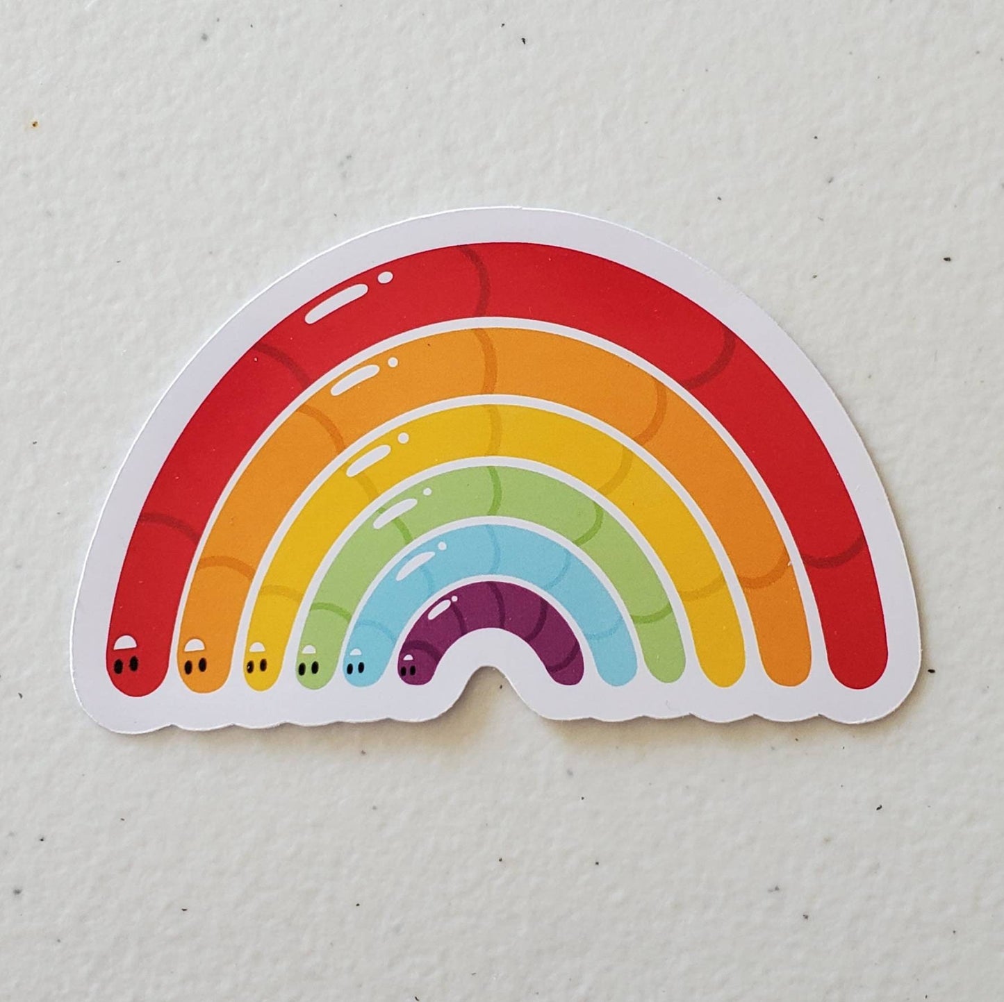 Pride Gummy Wormbow Rainbow Stickers