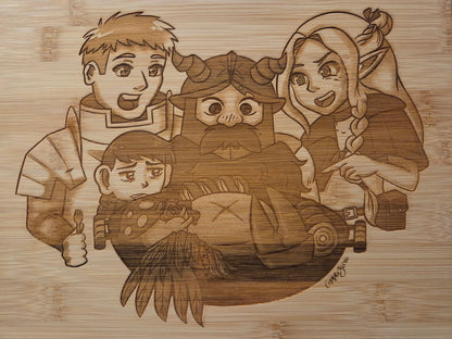 Dungeon Crawling Cooks Cutting Board
